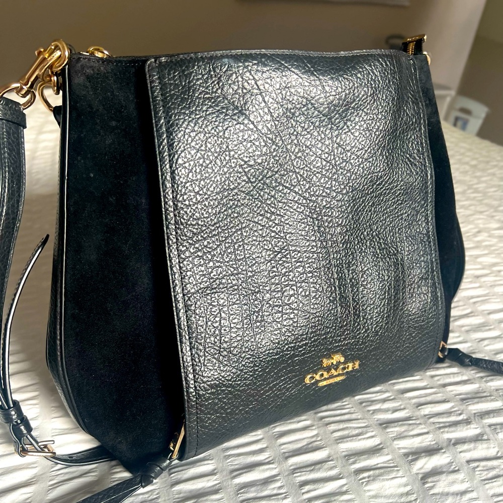 Coach Marlon Hobo Leather Tote Bag
